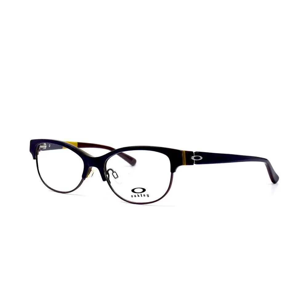 100% AUTHENTIC OAKLEY OX1108 EYEGLASSES DARK PURPLE FRAME NEW - Picture 3 of 10